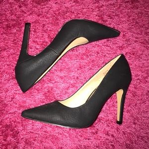 Black stiletto heels